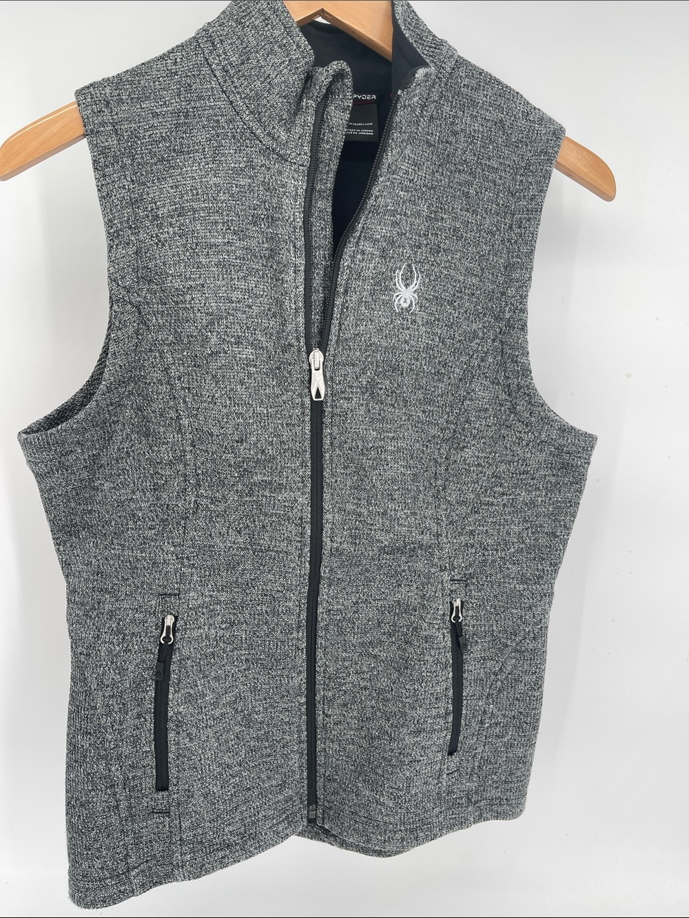 Spyder Women’s Fleece Lined Heather Gray Vest Medium